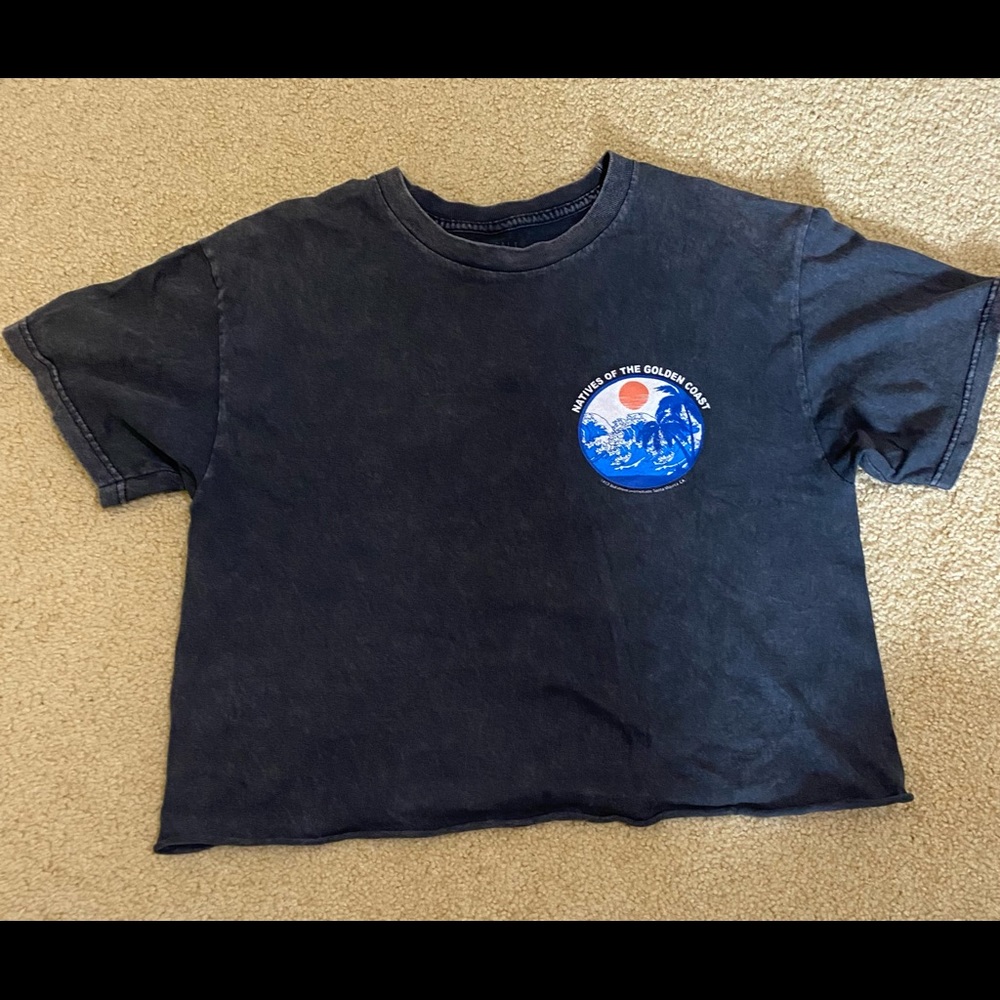 Natives of Golden Coast Brandy Melville Cropped Tshirt